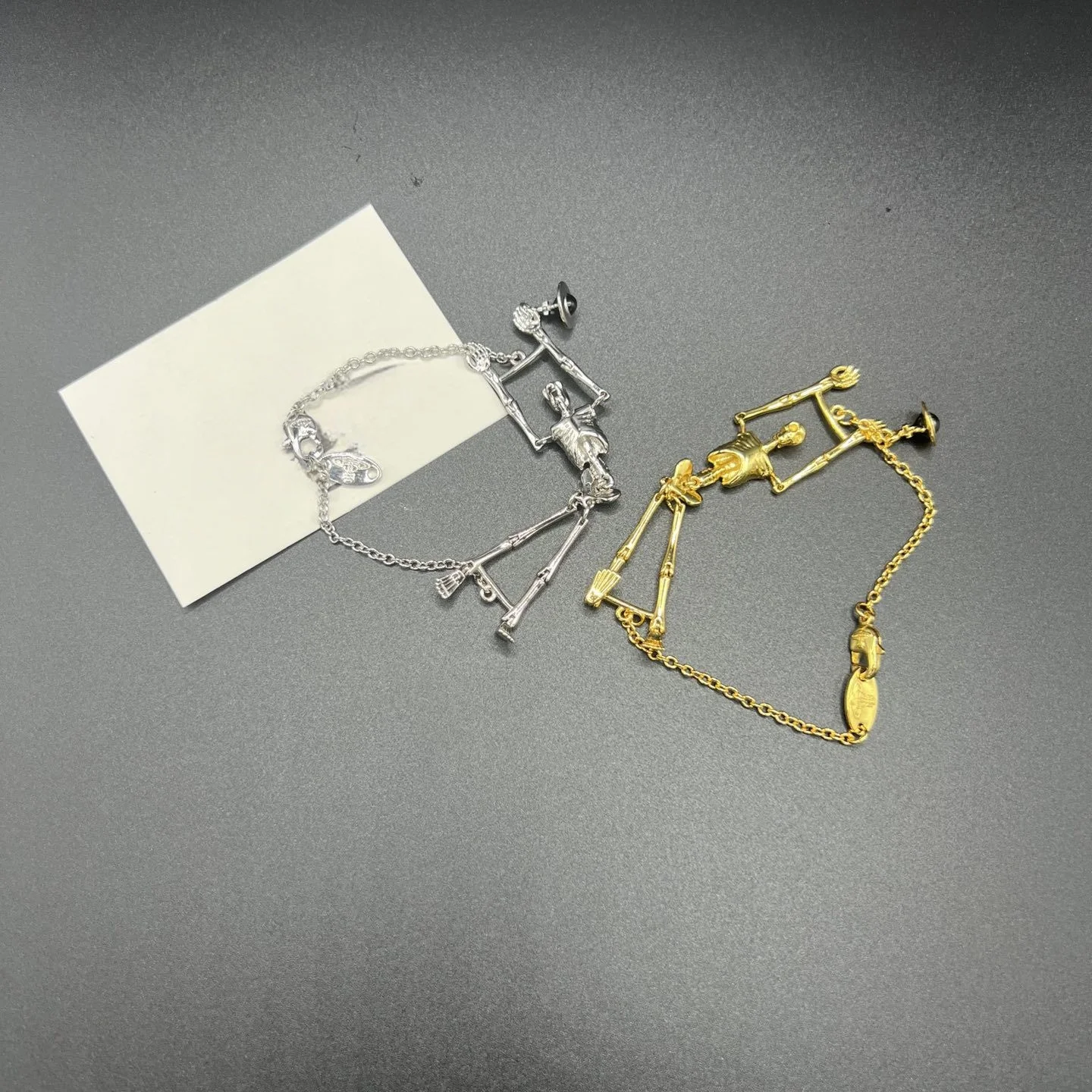 

S925 sterling silver exaggerated atmosphere bone couple charm bracelet fashionable and elegant accessories