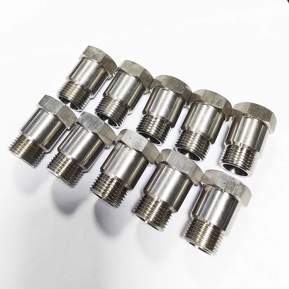 10pcs Stainless Steel Sensor Adapter Extension Pipe 35 Mm M18 X1.5 for Sensor Applications