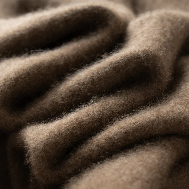 High Quality Goat Cashmere Vest for Men Autumn Winter Casual Knitted Business V-Neck Sweater Sleeveless Cardigan Waistcoat