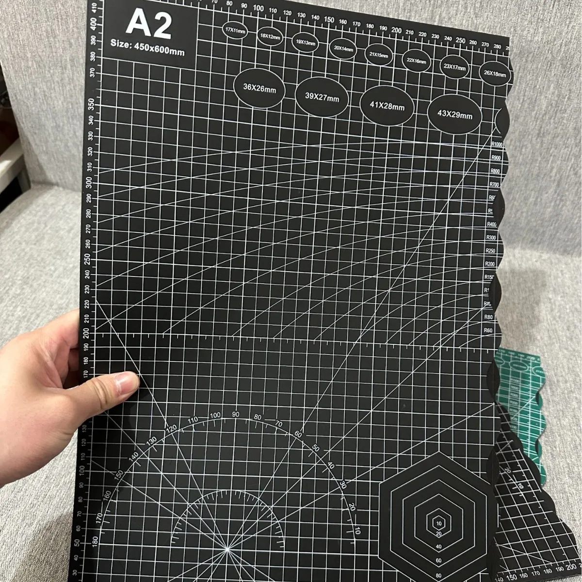 A3 إلى A4 وسادة قطع قابلة للطي على الوجهين سميكة PVC كبيرة لسطح المكتب أداة يدوية الصنع للوازم المكتبية والمدرسية