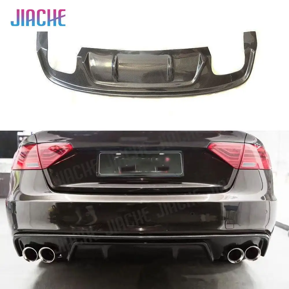 

Carbon Fiber / FRP Unpainted Rear Lip Diffuser Spoiler for Audi A5 Sline S5 2013-2016 Rear Bumper Protector Car Styling