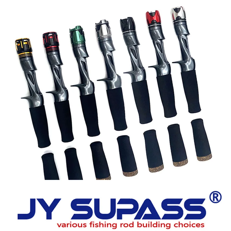 JY SUPASS YCS-Kit De Construção Vara De Pesca, Carretel Porca De Bloqueio Do Assento, EVA Cork Grip, Use para DIY Fish Rod, Construção E Reparação