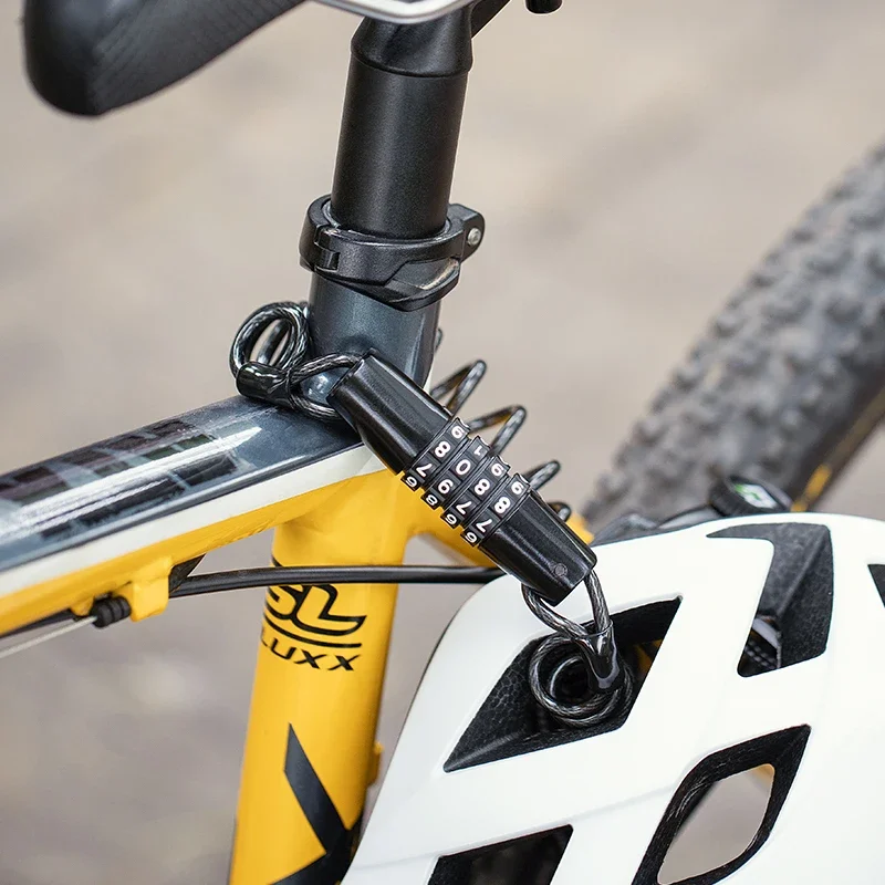 Motorcycle heavy-duty safety lock, motorcycle padlock, metal anti-theft road bike, bicycle with keychain lock