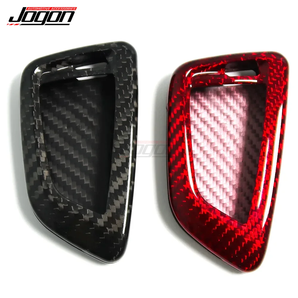 Carbon Fiber For BMW X1 X3 X4 X5 F15 X6 F16 G30 7 Series G11 F48 F39 520 525 G20 118i 218i 320i Car Key Cover Case Shell