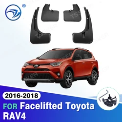 Ensemble de garde-boue moulés pour Toyota RAV4, garde-boue, garde-boue, garde-boue, accessoires d'aile, 2016, 2017, 2018