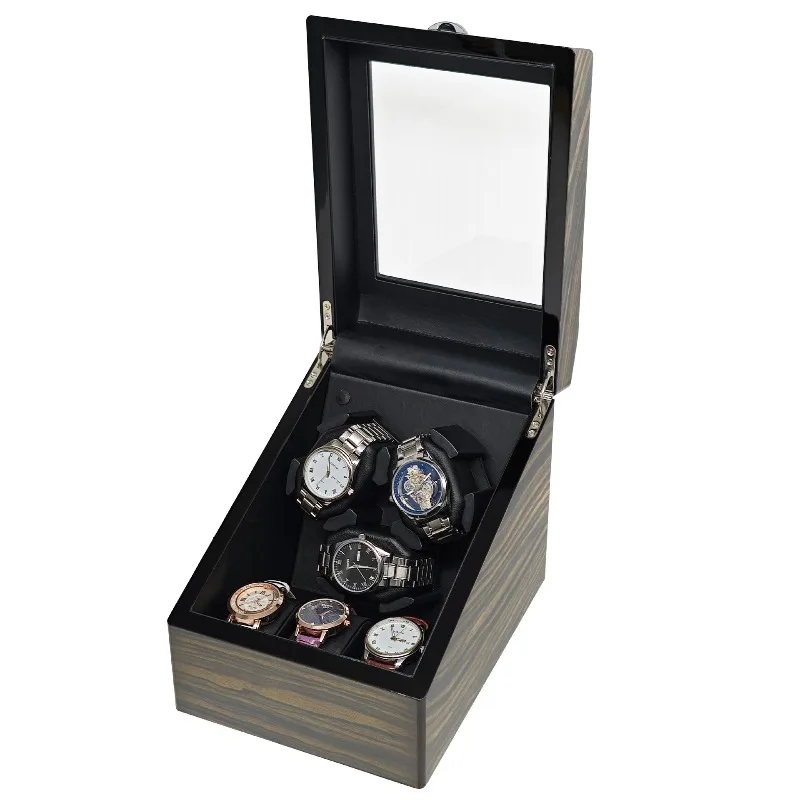 Wood Paint Watches Winders Anti-skid Anti-wear Automatic Clockwork Watch Winder Men Luxury Wrist Mechanical Watches Boxes