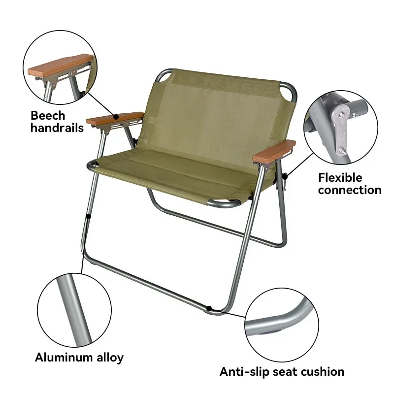 

High Quality Outdoor Wholesale Lightweight Oxford Aluminum Foldable Beach Camping Chair Folding Picnic Fish Chair