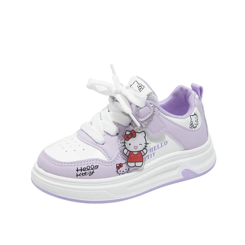 

2026 Spring Hello Kitty Kids Sneakers for Girls Cute Cartoon Casual Shoes, Fashion Versatile Student Trainers