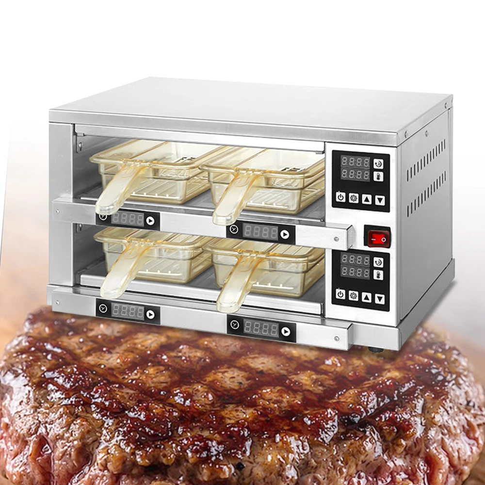 2 Layers 2/4/6/8 Pans Commercial  Fast Food Restaurant Kitchen Equipment