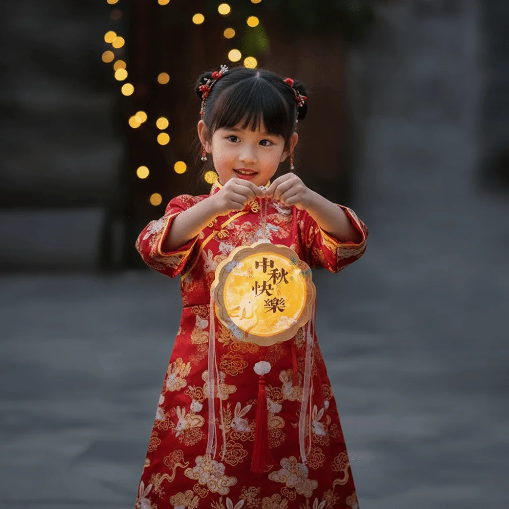 Chinese Style Lantern Luminous Mooncake Lantern Portable Handmade Rabbit Lamp Glowing Tasseled Mid Autumn Lantern Holiday Gift