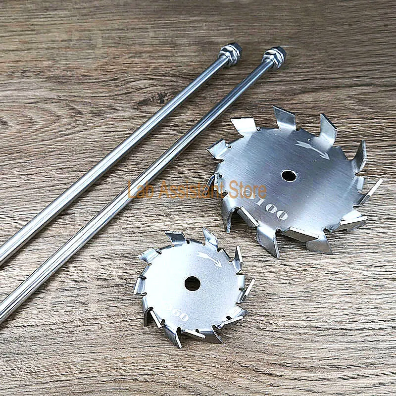 1pcs Lab 30mm-150mm SUS304 Stainless Steel Dispersing Disc Stirring Machine Blade (with 250mm-500mm Dispersion Rod or Not)