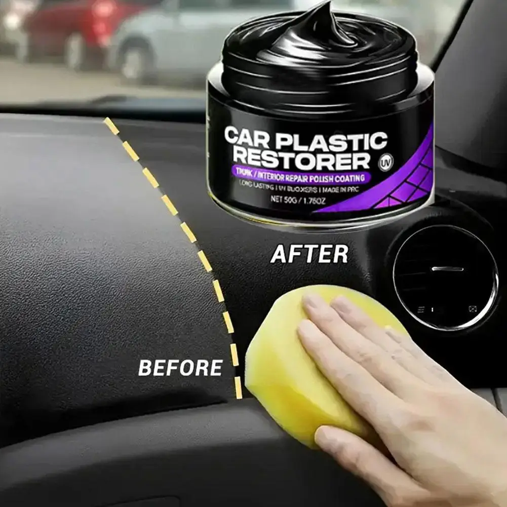 Car interior cleaning wax Car Scratch Remover Back Long-Lasting Renovator Polish Cleaning Car to Gloss Leather Product Coat A8K8