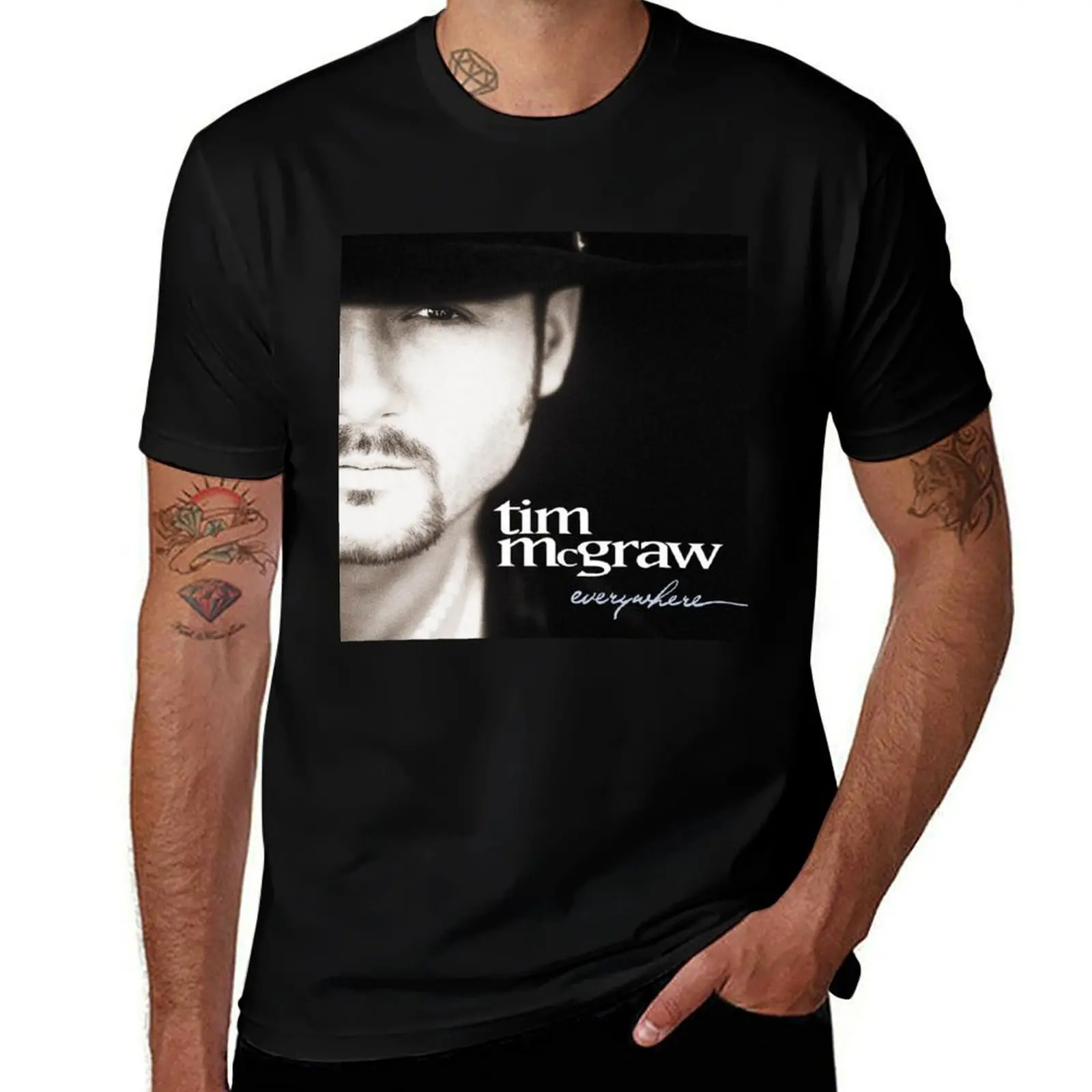 

Tim Mcgraw Everywhere Sticker T-Shirt custom t shirt funny gifts valentines boutique clothes street wear men workout shirt