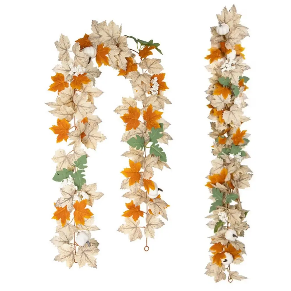 Artificial Flowers Artificial Maple Leaf Vine Imitation Plant Double Sided Artificial Foliage Flexible Handmade