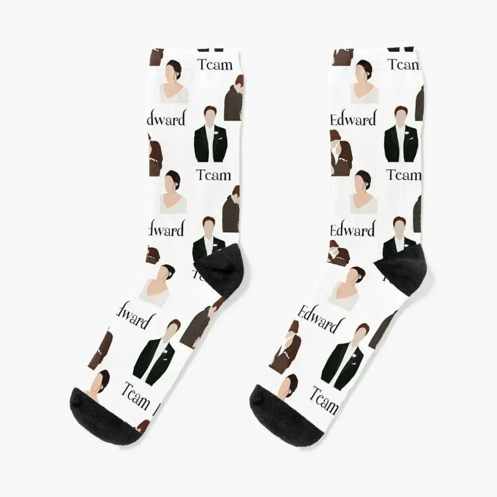 Team Edward stickers pack twilight Socks cotton new year Stockings man Socks Men Women's