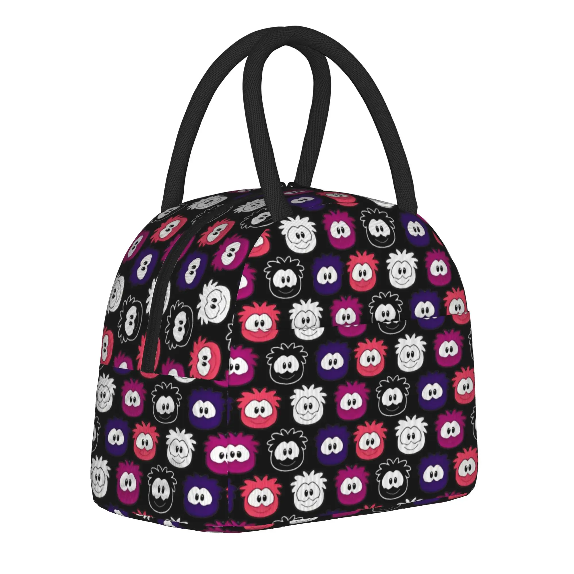 Club Penguin Puffle GenderfluidPride Insulated Lunch Bags Thermal Bag Reusable,Meal Container  Large Tote Lunch Box Bento Pouch