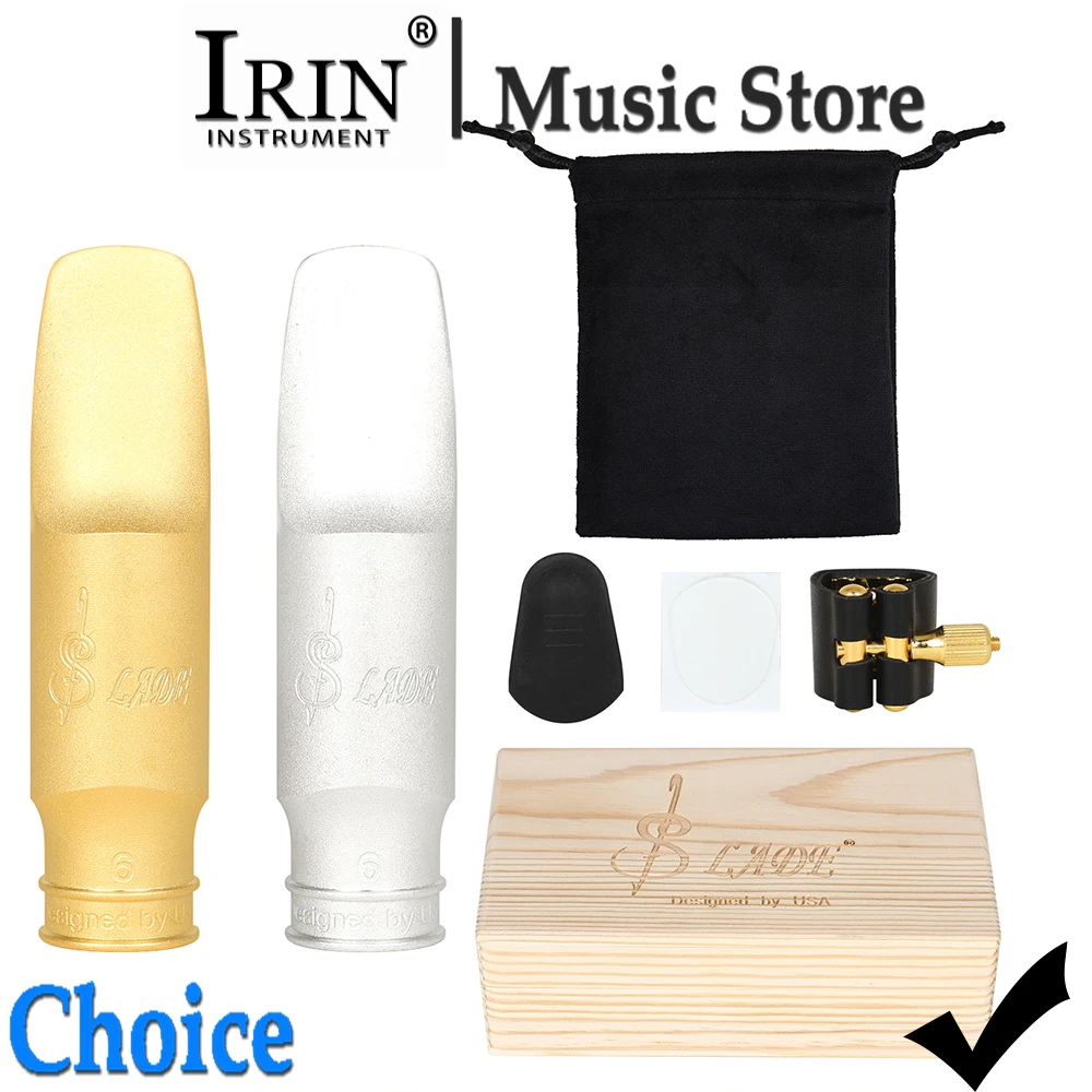 SLADE Alto Sax Mouthpiece Number 6 Blow Noise Brass Sax Mouthpiece Gift Box Kit Woodwind Instrument Parts & Accessories