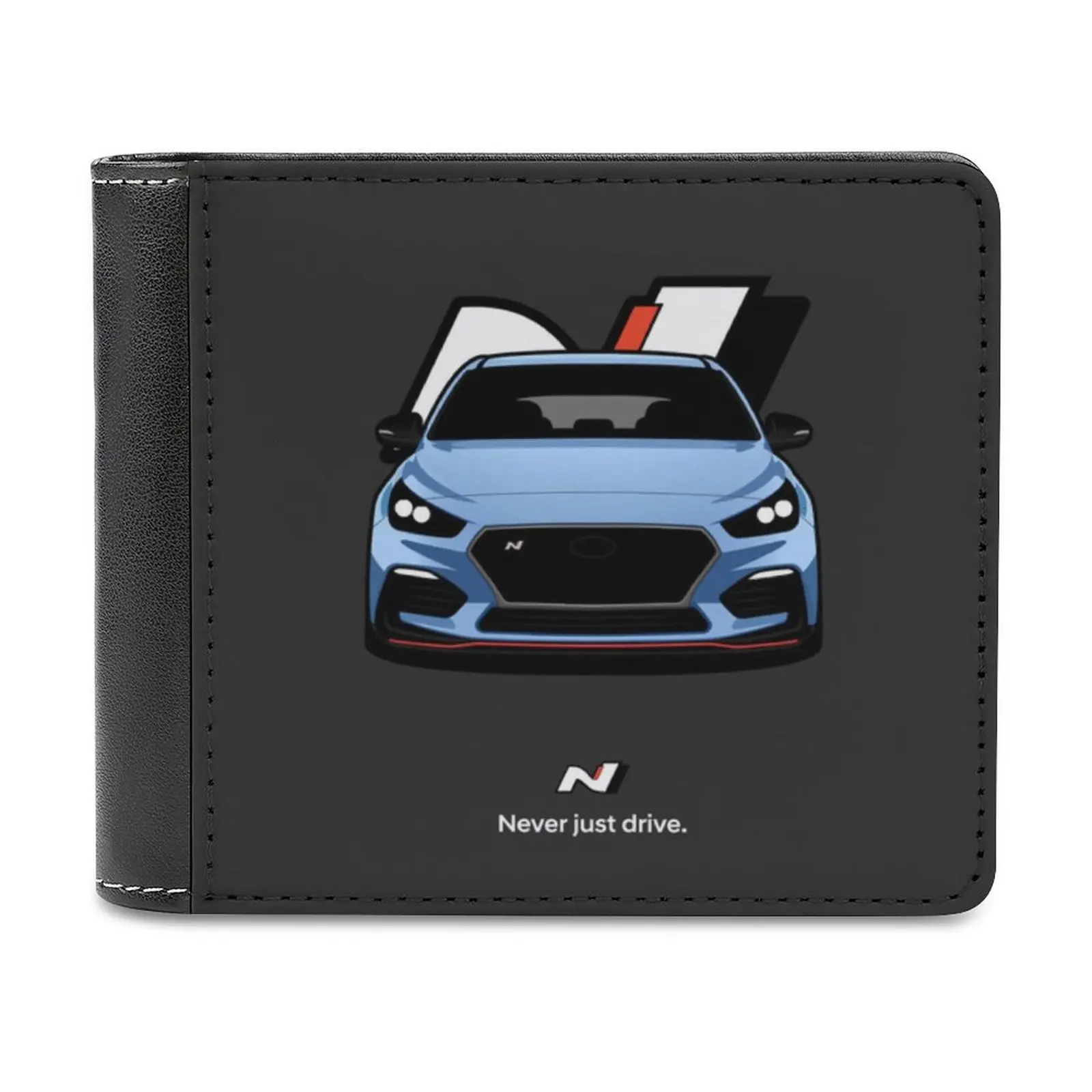 Hyundai I30N Pre Facelift Leather Wallet Men Slim Purse Card Holder Wallets Money Bag Hyundai I30N I30 I20 Veloster N Line N