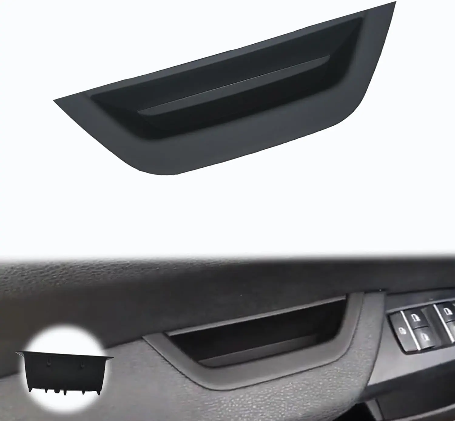 Black Driver Side Door Armrest Handle Storage Compartment For BMW X3 F25 2010-2016 For BMW X4 F26 2014-2017