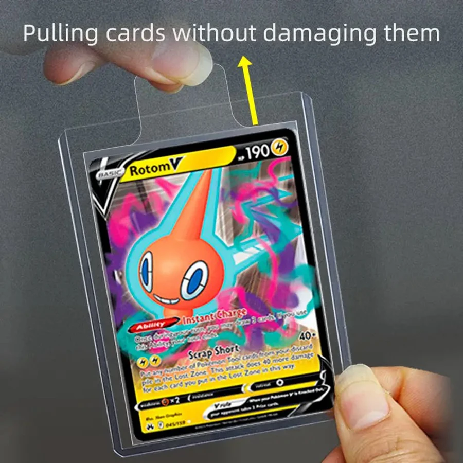 65*90mm 100pcs Bulge Games Card Sleeves For Pokemon Cards Transparent Playing Protector Trading Folder Case Holder Kids Toy Gift