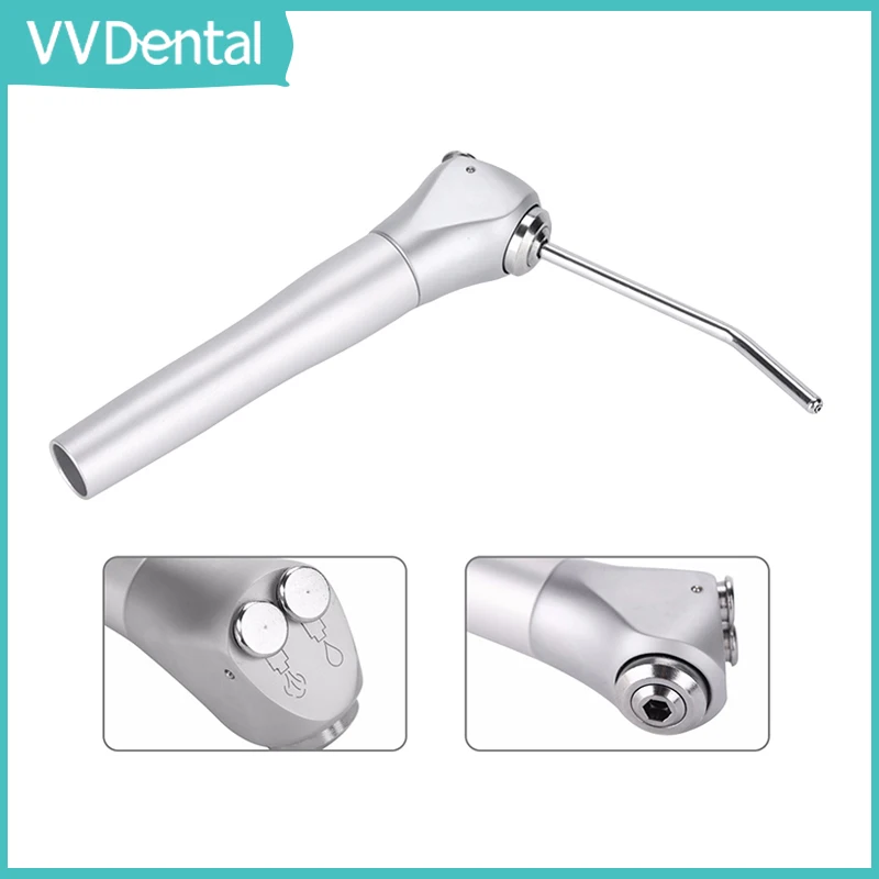 VV Dental Air Water Spray Gun Triple 3 Way Syringe Handpiece + 2 Nozzles Tips Tubes Dental Equipment