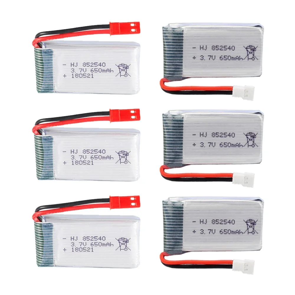 3.7V 650mAh articulation po Batterie Pour SYMA X5C X5C-1 X5 H5C X5SW 852540 3.7V Lipo Drone Batterie Rechargeable 5/10/20pcs en gros