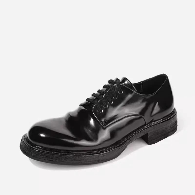 

Premium Horsehide Casual Leather Shoes Handcrafted Men's Derby Shoes