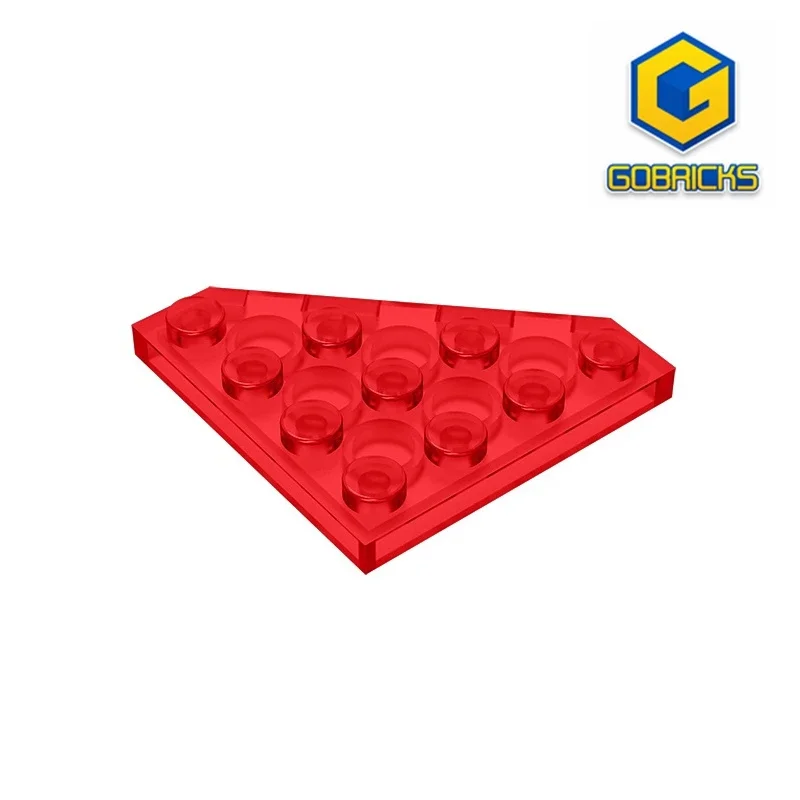 Gobricks GDS-554 Wedge, Plate 4 x 4 Cut Corner  compatible with lego 30503 pieces of children's DIY Building Blocks Technical