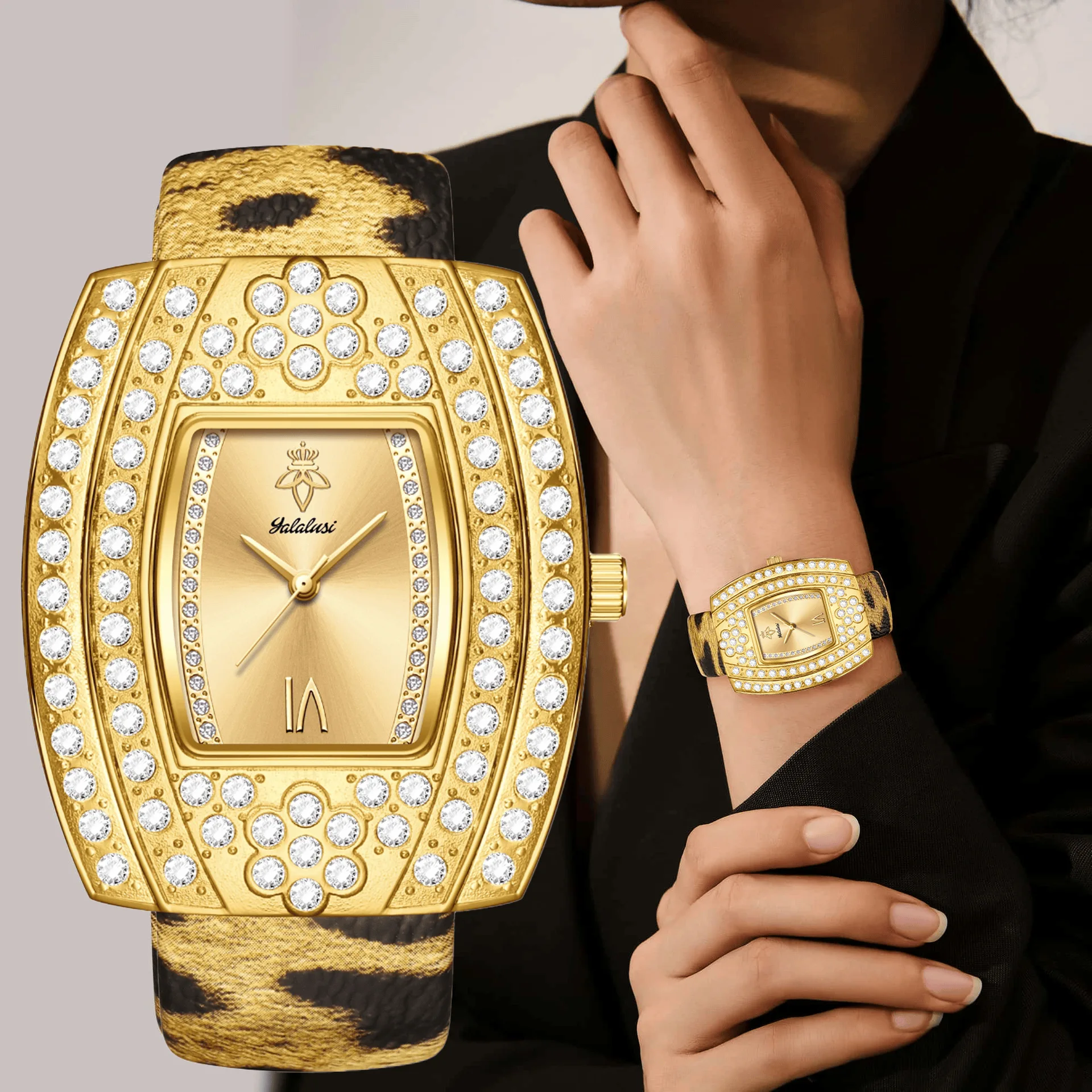 

Elegant Women'S Wristwatch, Trending Style, Unique And Luxurious Square Quartz Watch, Retro Design, Perfect Gift For Ladies.