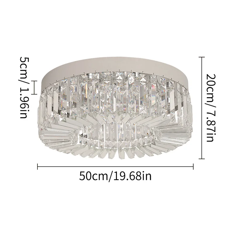 Modern Ceiling Lamp Crystal Led Chandelier Bedroom Lustre Fixture Pendant Light Home Decor K9 Luxury Hanging Luminaire Plafonier image 3