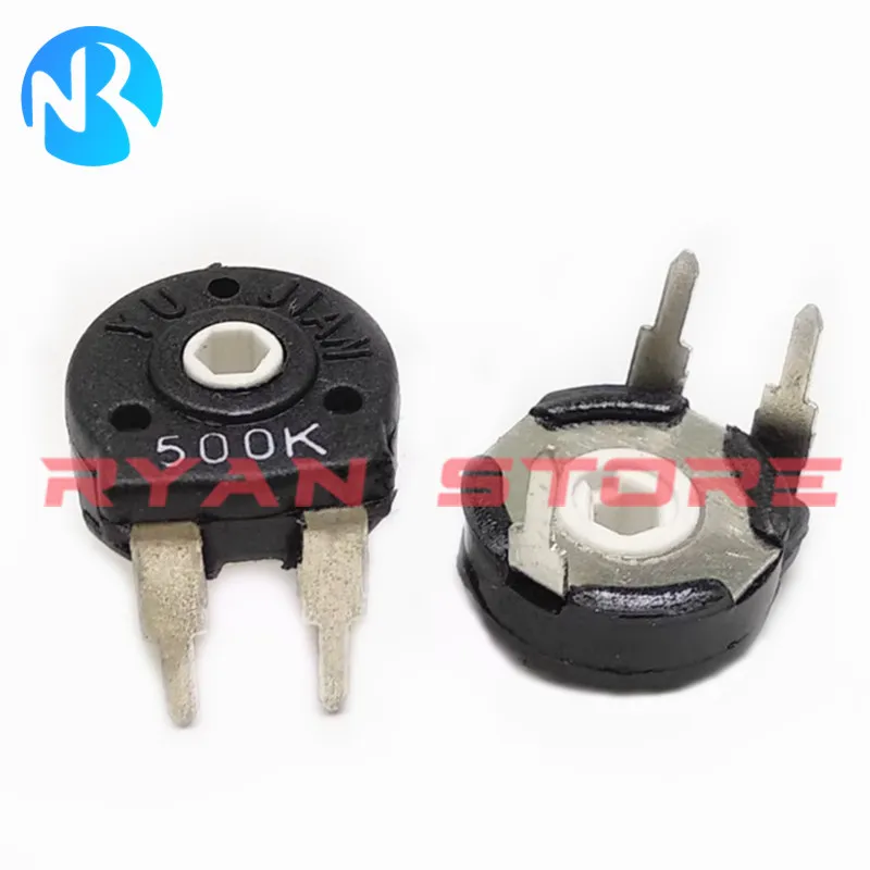 10PCS Potentiometer PT10 10R 100R 500R 1K 2K 4.7K 5K 10K 20K 50K 100K 150K 200K 220K 470K 500K 1M 2M Elliptical Hole Vertical