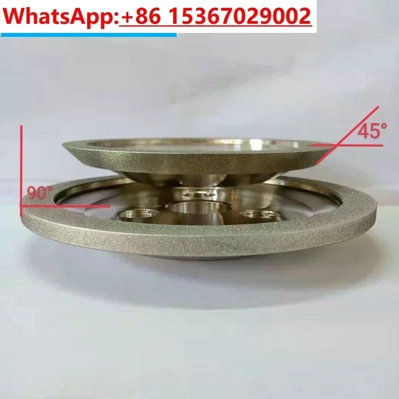 Disc diamond grinding wheel KJ3 turning tool grinder diamond three hole oil tanker electroplated resin grinding wheel