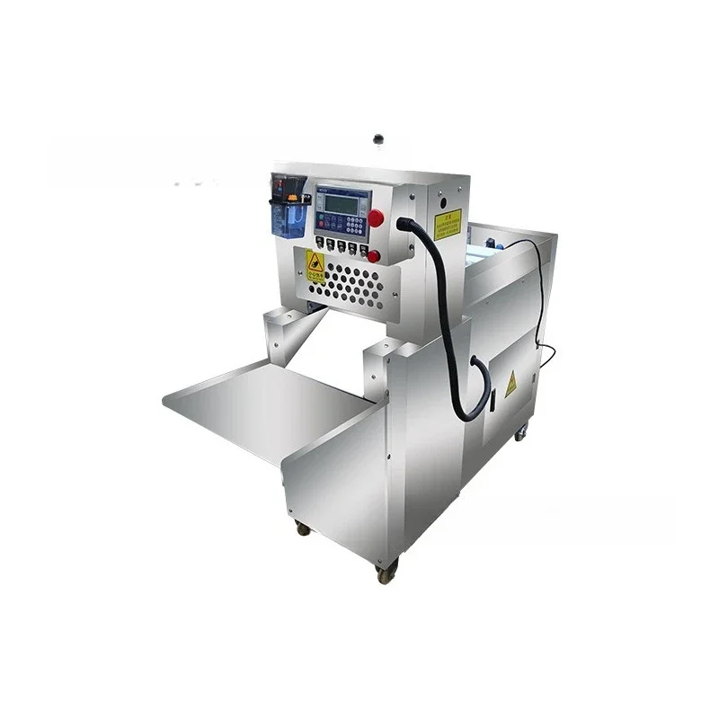 

Машина для резки говядины и баранины с двойным рулоном и числовым программным управлением, нарезка для замороженного мяса, коммерческая автоматическая строгальный станок для мяса