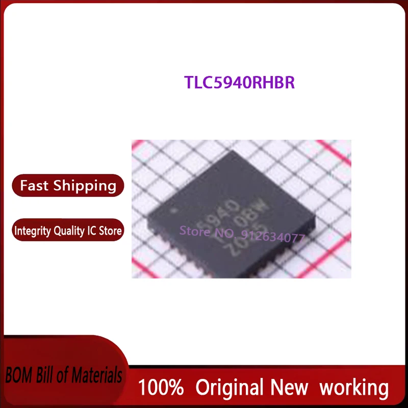 

10 шт. ~ 50 шт./лот TLC5940RHBR TLC5940RHBT TLC5940 QFN32 новый оригинал