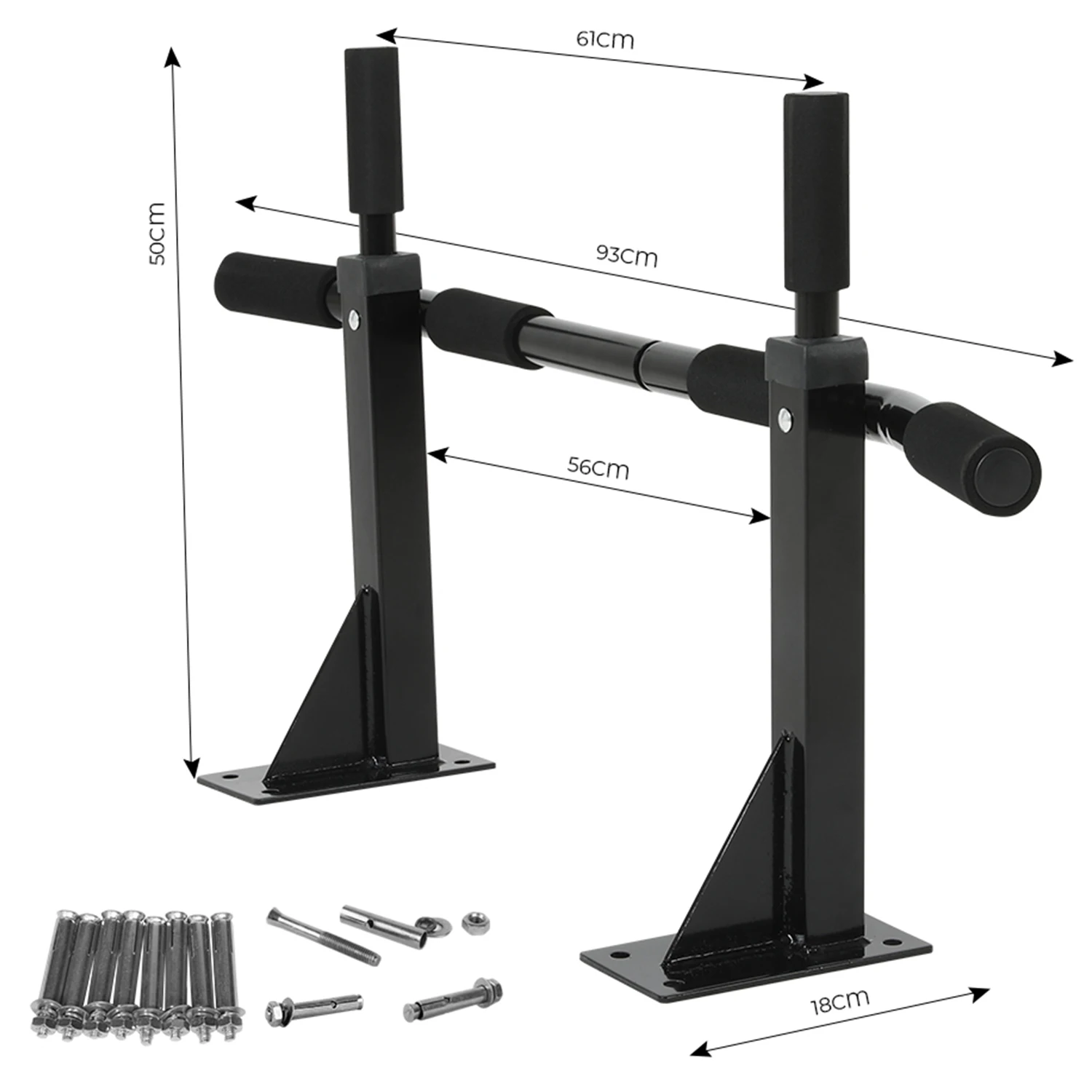 جهاز تدريب متقاطع مثبت على الحائط لصالة الألعاب الرياضية المنزلية من الفولاذ محمول متعدد القبضات وقضيب سحب لجمباز بناء الجسم