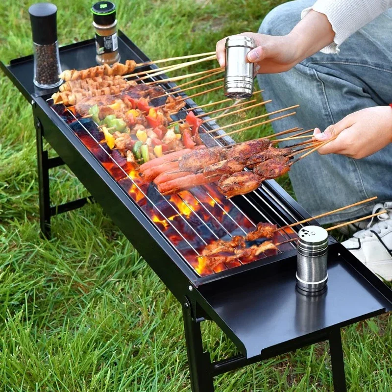 Fold Gridiron Outdoor Stove Minitype Portable Furniture Picnic Camping Outdoor Stove Seasoning Rack Kebab Branden Van De Oven