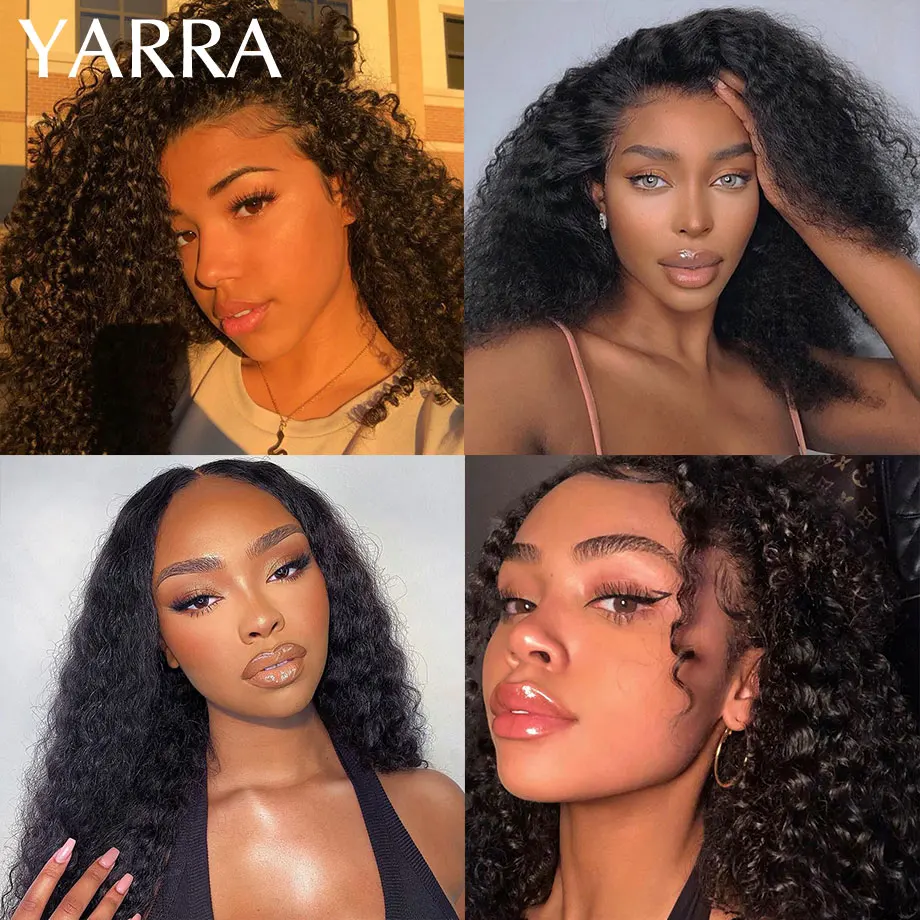 YARRA 8A Brazilian Hair Bundles Kinky Curly Bundles Human Hair Weave Wholesale Hair Bundles Virgin Hair Extensions For Women