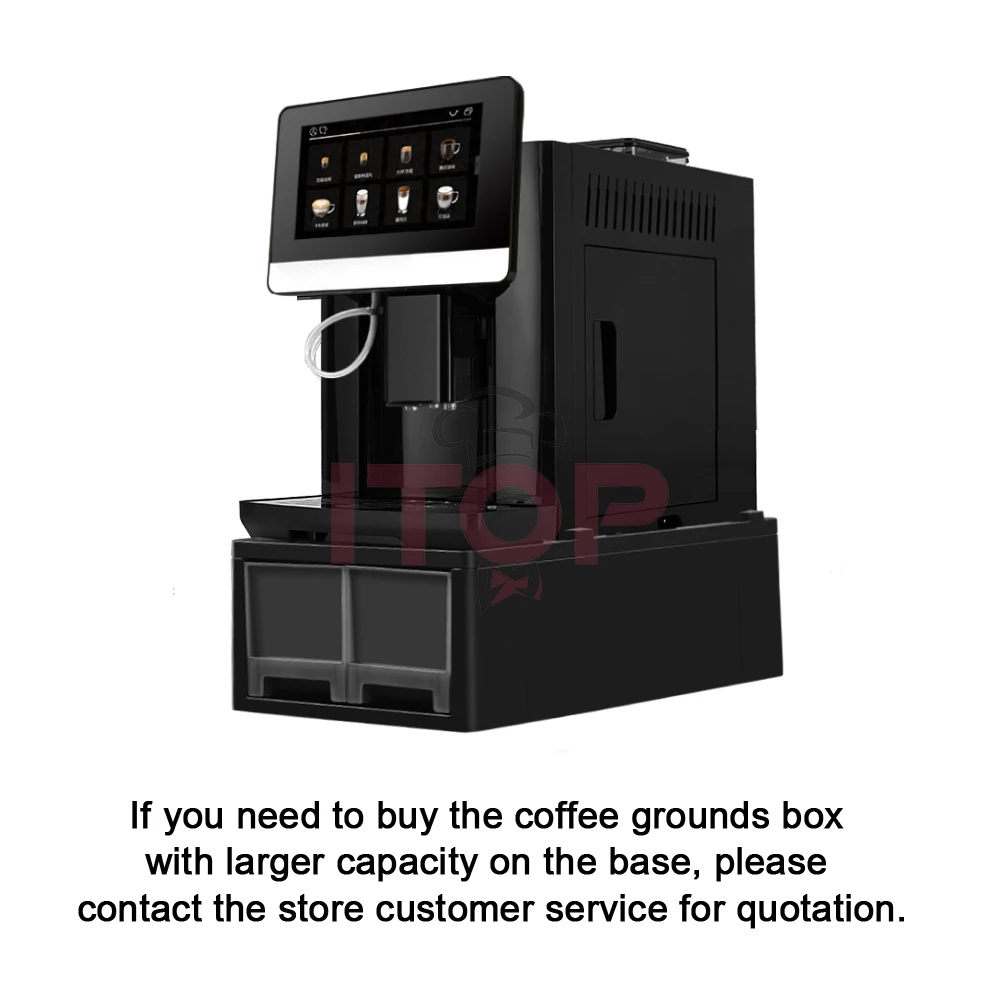 ITOP Automatic Coffee Machine ULKA 19 Bar 7 Inches Touch Screen Doul Boilers 20+ Coffee Menus Espresso Maker 110V 220V