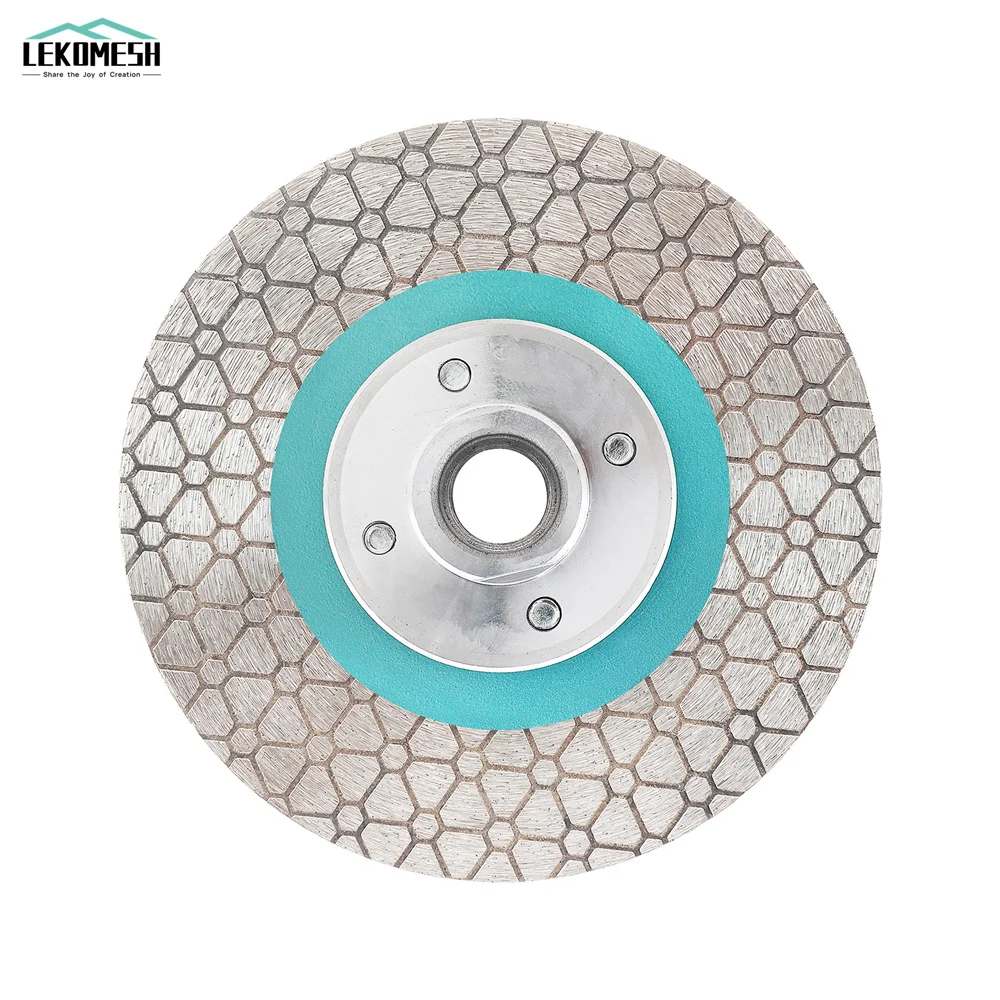 LEKOMESH 1pc Dia105/115/125mm Diamond Cutting Disc Grinding Plate Double Side Flange Saw Blade Stoneware Marble Tile Granite