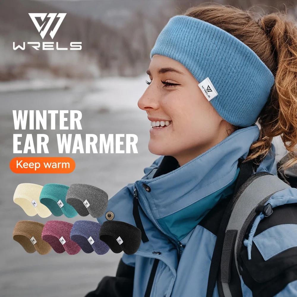 WRELS Fleece Ear Warmers Muffs Headband Thickened Fleece Ear Protection Head Cover Outdoor Skiing Cycling Jogging Sport Hairband