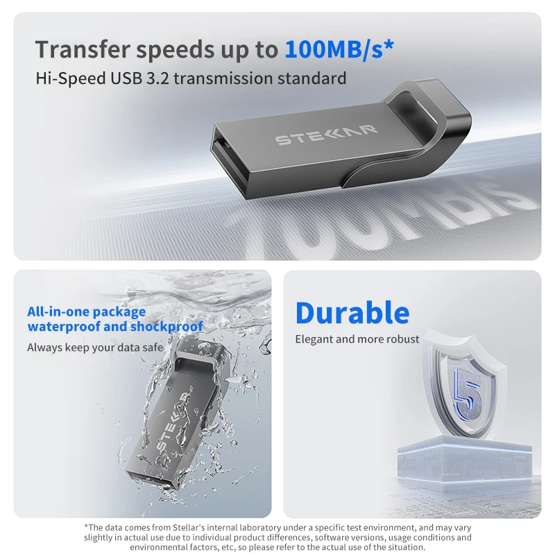 STELLAR  LU320 USB3.2 Flash Drive High Speed Flash Drive 32GB 64GB 128GB JumpDrive  Metal Pen Drive for Computer