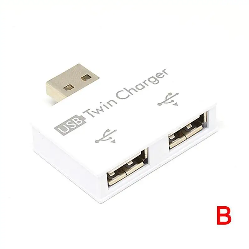 USB-Splitter Ladung 1 Stecker auf 2 Port Buchse USB-Hub-Adapter Konverter für Telefon Laptop Peripherie geräte Computer Lade zugriff i1q7