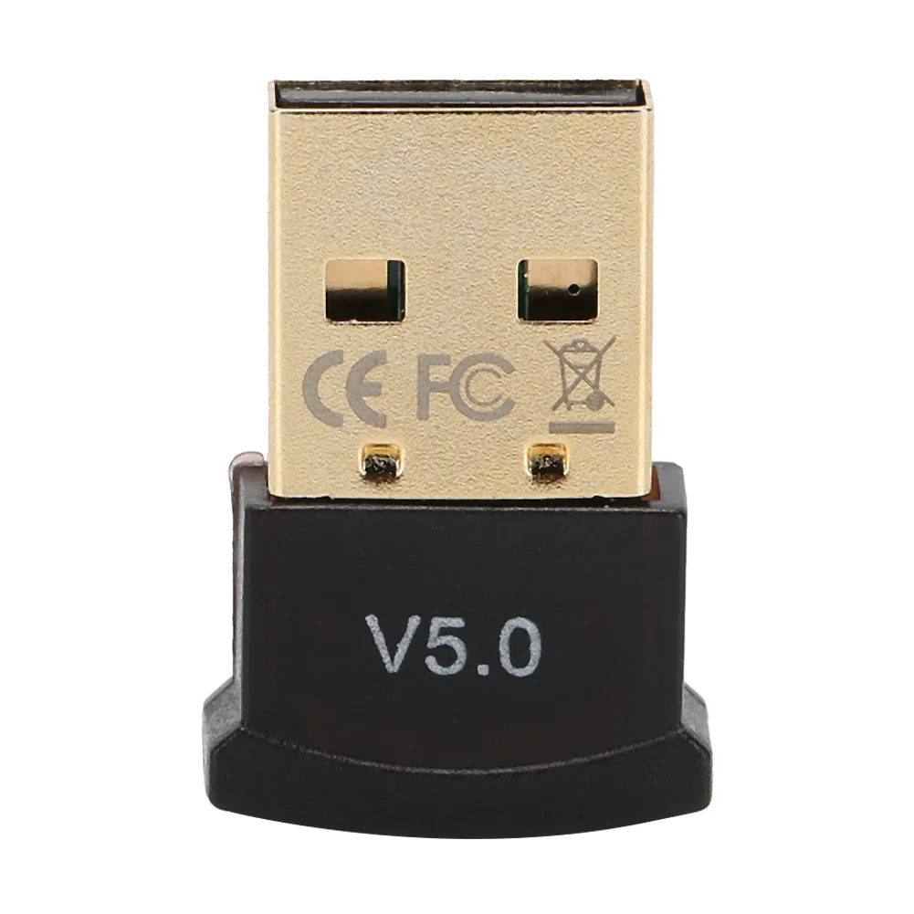Portable Bluetooth 5.0 Receiver Wireless USB Stereo Audio Adapter Dual Mode Emitter Accepter Plug and Play Low Latency for TV PC