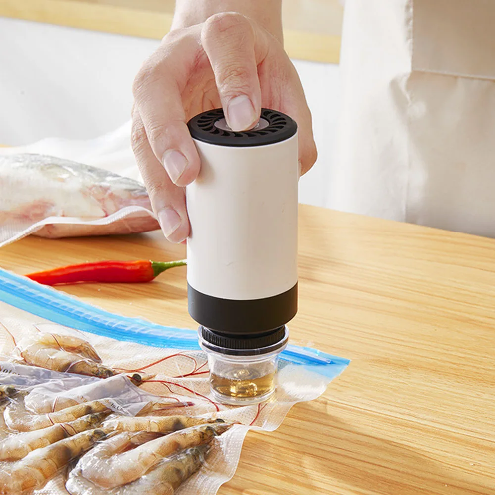 Wireless Vacuum Sealer Mini Portable Hear Sealer USB Rechargeable Outside Picnic Travel Food Storage Packaging Sealing Machine