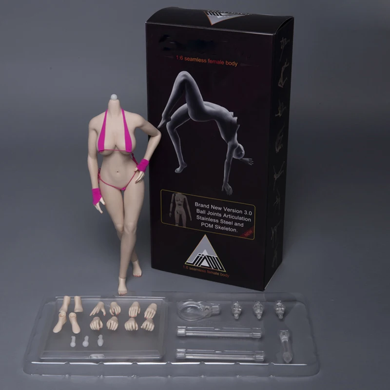 

2025 New 1/6 JOQ-09F/JOQ-10E Scale Super Flexible European Shape Female Seamless Body For 12" Figure Action Model Doll Accessory