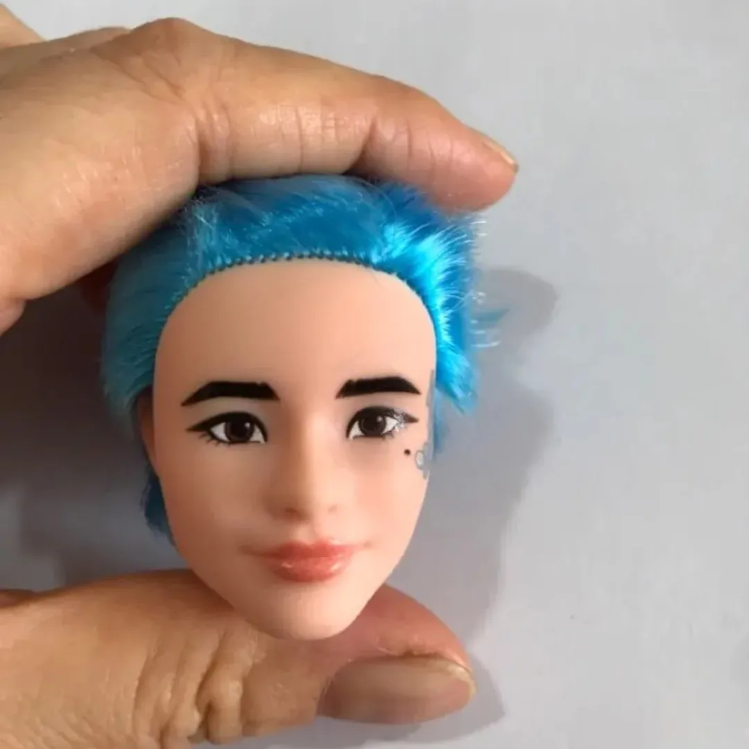 Prinzessin Weiche Haar Puppe Kopf Belle Schnee weiß Tiana Elsa Anna Baby Prinzessin Puppe Teile DIY Dressing Puppe Zubehör