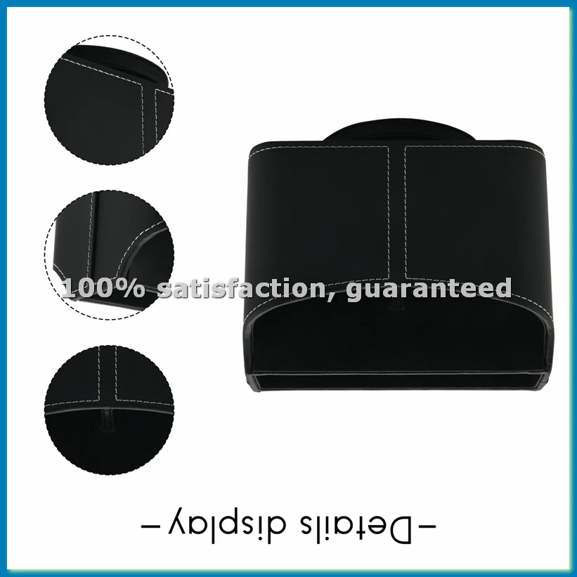 

Кожаный держатель для пультов, органайзер для пультов от телевизора и медиаприставок, настольный органайзер для прикроватной тумбочки, вращение на 360 градусов - ABWO