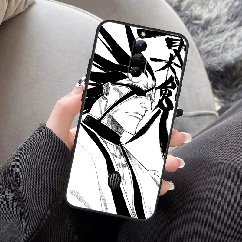 أسود أبيض أنيمي التبييض ل النوبة الأحمر ماجيك 8 برو زائد 6 7 برو غطاء ل ZTE Redmagic 6R 5G 5s 6S 7S برو الغطاء الخلفي