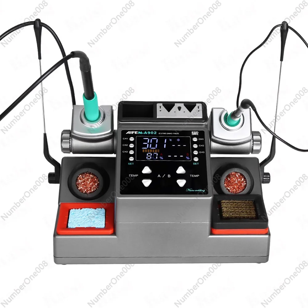 

Dual Station Soldering Station, High-Power Iron with Auto Sleep Function