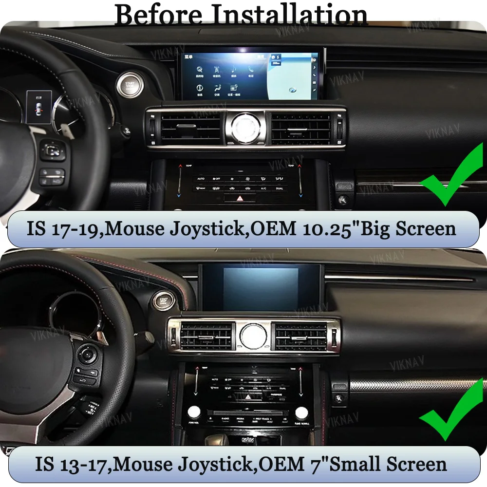 Viknav Linux Box For Lexus IS 2013 -2019 Wireless Apple CarPlay Android Auto Only Support Original Car Screen